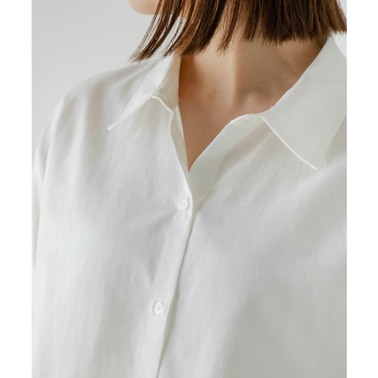 クロップドハーフスリーブシャツ 韓国 夢展望 | 夢展望 | 詳細画像15 