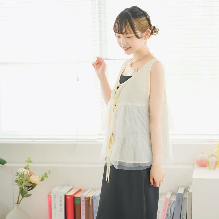 フロントリボンチュールベスト 韓国 夢展望 | 夢展望 | 詳細画像6 