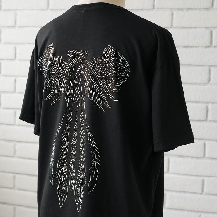 人気TOP ビッグシルエットキラキラストーンTシャツ 韓国 夢展望[品番 柄もの