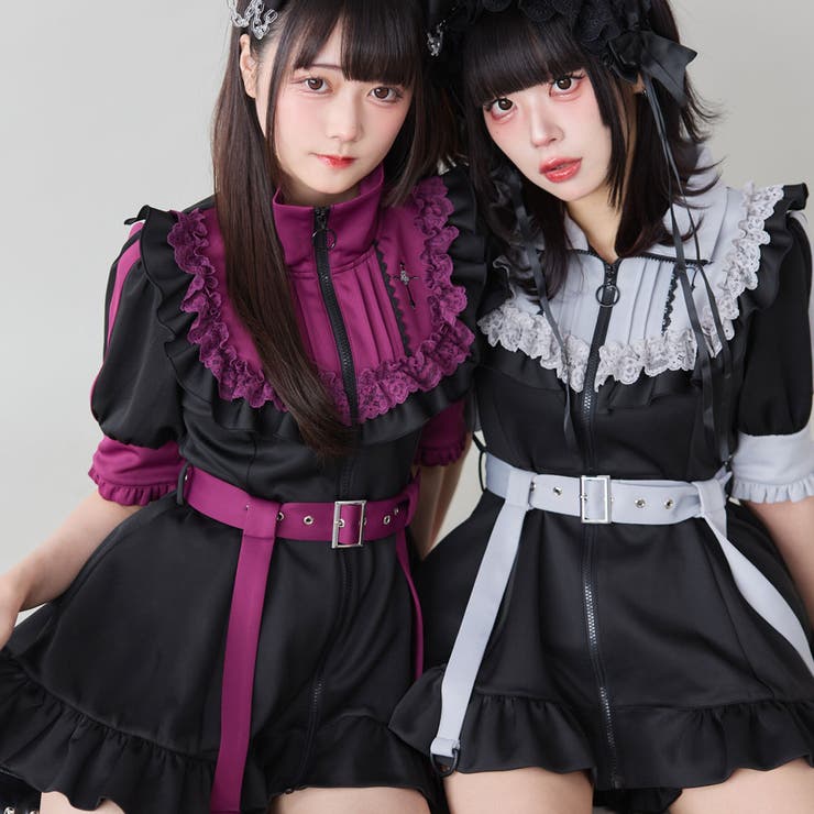 十字架刺繍フリルシスタージャージワンピース 量産型 地雷系 夢展望 | DearMyLove | 詳細画像23 