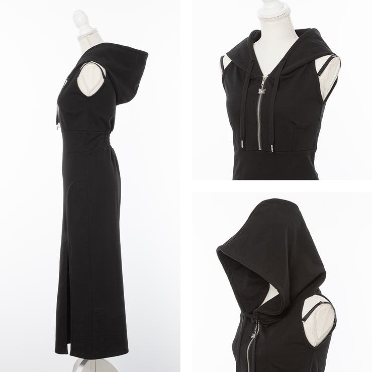 Naviモチーフフーディーワンピ 量産型 地雷系 夢展望 | DearMyLove | 詳細画像13 