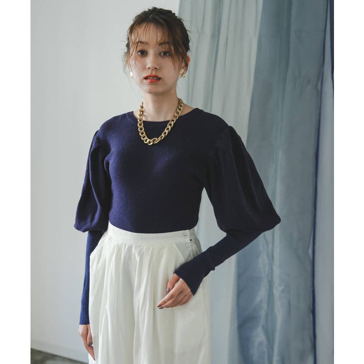 2wayパフスリーブリボンニット 韓国 夢展望 | 夢展望 | 詳細画像26 