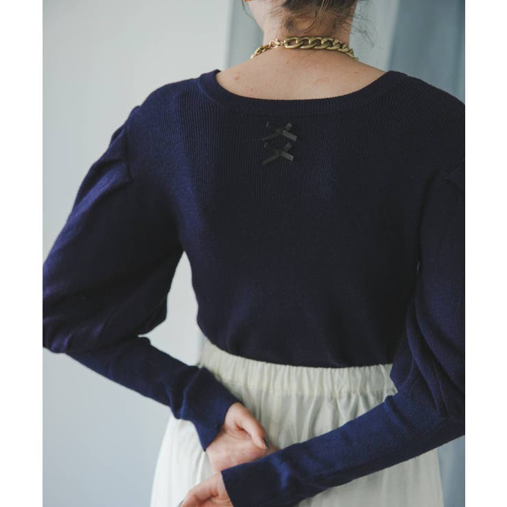 2wayパフスリーブリボンニット 韓国 夢展望 | 夢展望 | 詳細画像29 