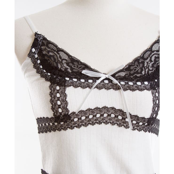 レースキャミor透け蝶々キャミ選べるカットソー 韓国 夢展望 | 夢展望 | 詳細画像35 