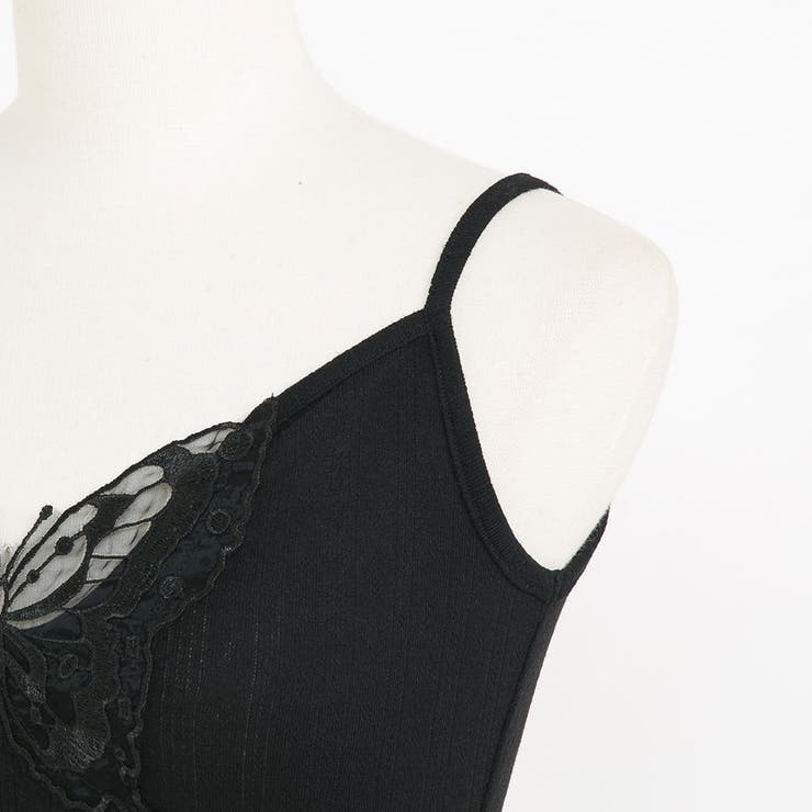 レースキャミor透け蝶々キャミ選べるカットソー 韓国 夢展望 | 夢展望 | 詳細画像31 