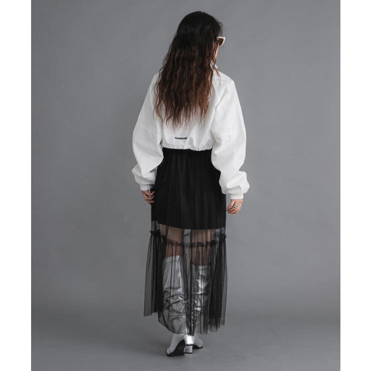 タフタ×チュールレイヤードスカート 韓国 夢展望 | 夢展望 | 詳細画像8 