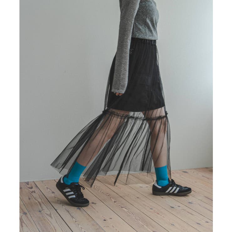 タフタ×チュールレイヤードスカート 韓国 夢展望 | 夢展望 | 詳細画像11 