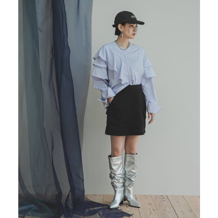 タフタ×チュールレイヤードスカート 韓国 夢展望 | 夢展望 | 詳細画像21 