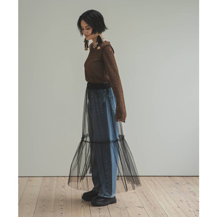 タフタ×チュールレイヤードスカート 韓国 夢展望 | 夢展望 | 詳細画像26 