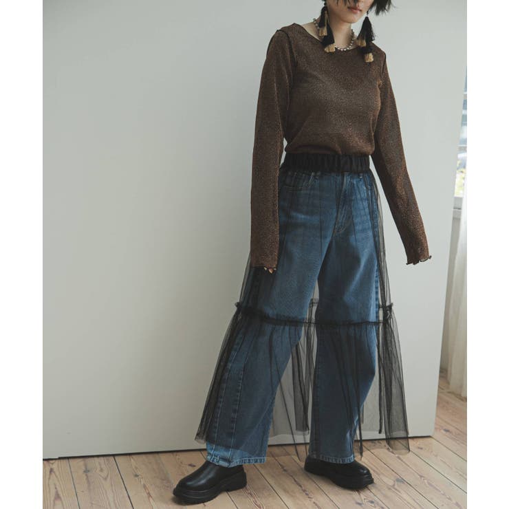 タフタ×チュールレイヤードスカート 韓国 夢展望 | 夢展望 | 詳細画像29 