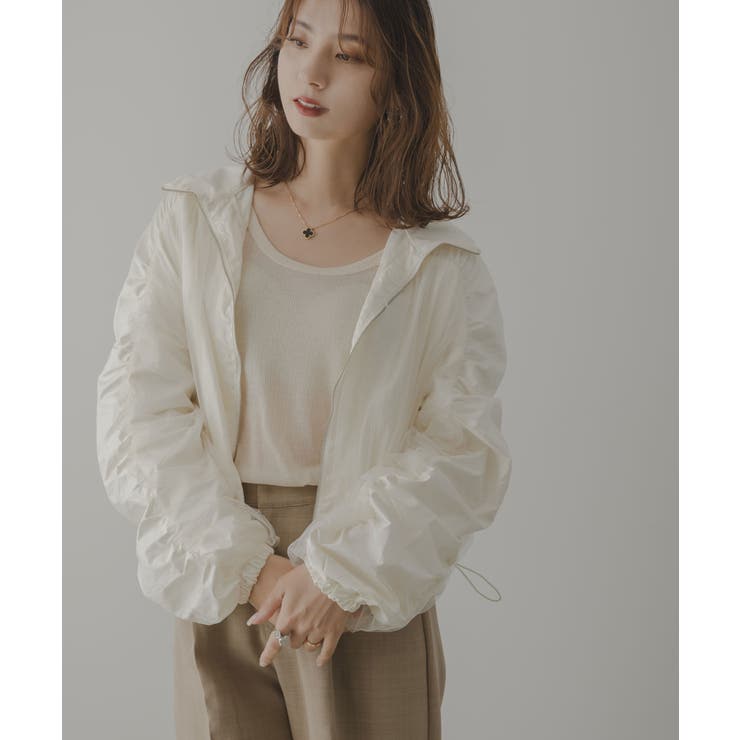 シャイニー×チュールシャーリングブルゾン 韓国 夢展望 | 夢展望 | 詳細画像6 