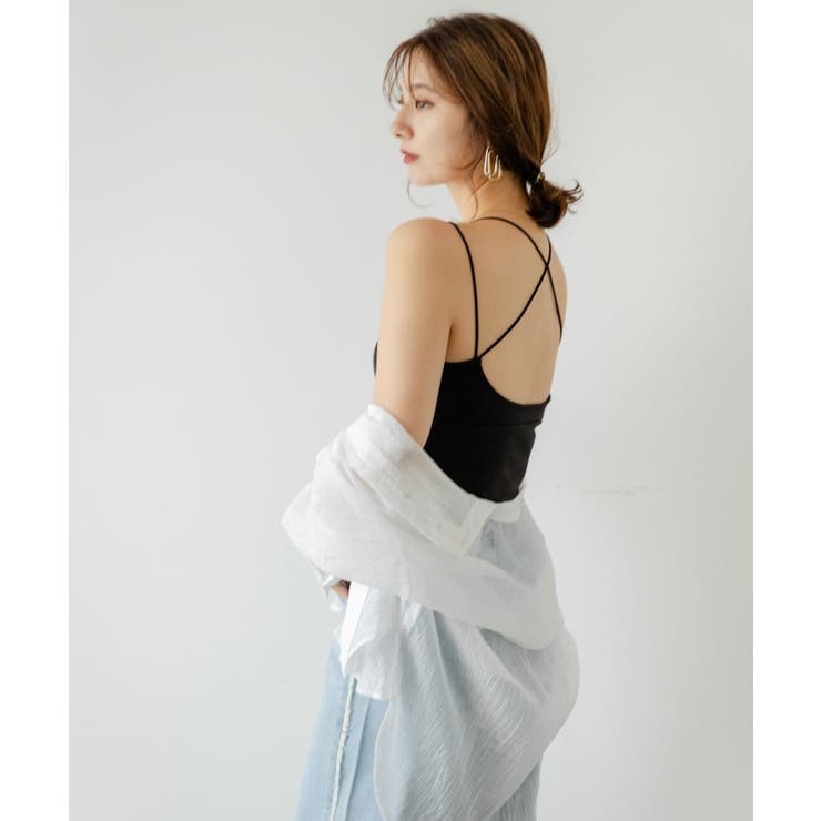 カップ付きバッククロスキャミ 韓国 夢展望 | 夢展望 | 詳細画像12 