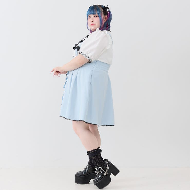 ビジューハートリボンフリルブラウス 量産型 地雷系 夢展望 | DearMyLove | 詳細画像4 