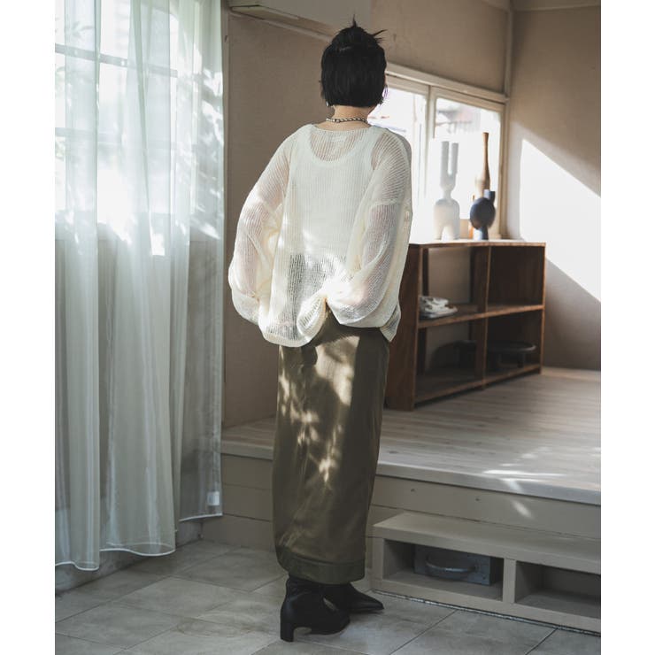 シアーメッシュモヘアタッチニット 韓国 夢展望 bohmal(ボマール) | 夢展望 | 詳細画像14 