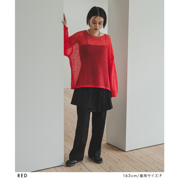 シアーメッシュモヘアタッチニット 韓国 夢展望 bohmal(ボマール) | 夢展望 | 詳細画像21 