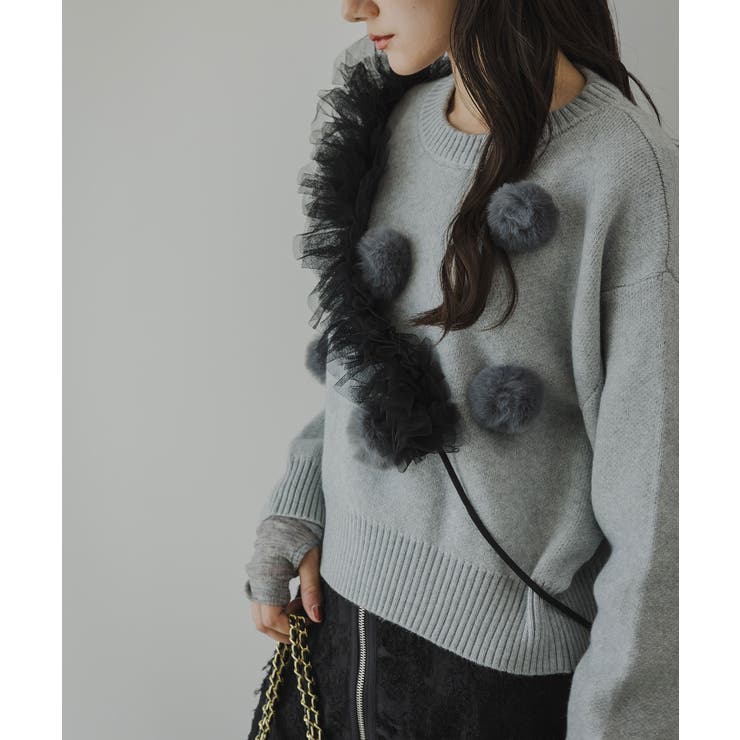 ファーポンポンニット 韓国 夢展望 | 夢展望 | 詳細画像9 