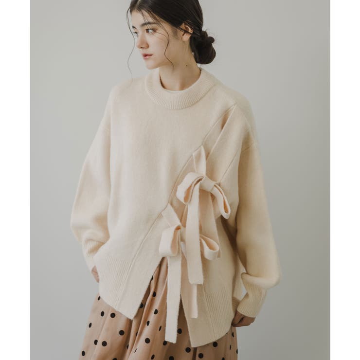 Wリボンスリットニット 韓国 夢展望 | 夢展望 | 詳細画像4 