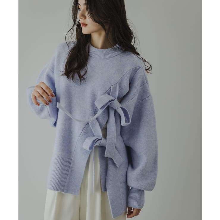 Wリボンスリットニット 韓国 夢展望 | 夢展望 | 詳細画像12 