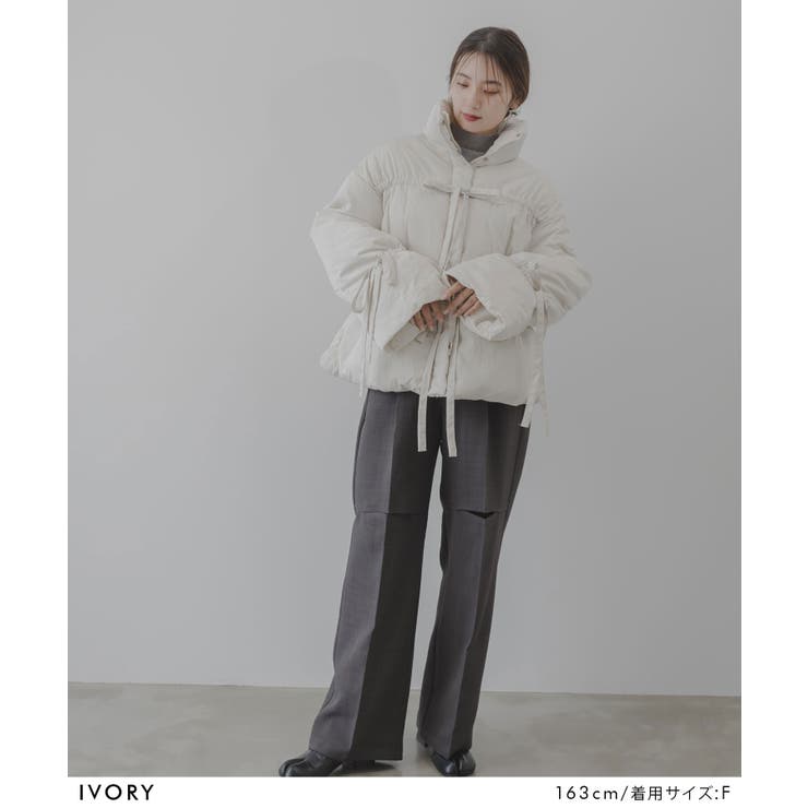 メニーリボンフェイクダウンコート 韓国 夢展望 | 夢展望 | 詳細画像21 