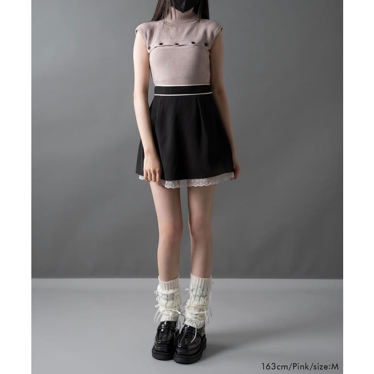 カットオフノースリーブサマーニット 量産型 地雷系 夢展望 | DearMyLove | 詳細画像12 