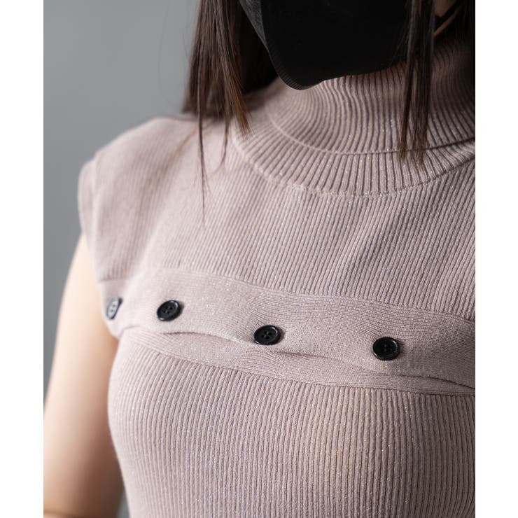 カットオフノースリーブサマーニット 量産型 地雷系 夢展望 | DearMyLove | 詳細画像14 