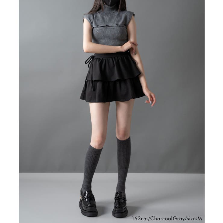 カットオフノースリーブサマーニット 量産型 地雷系 夢展望 | DearMyLove | 詳細画像15 