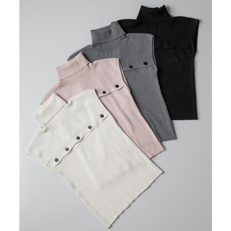 カットオフノースリーブサマーニット 量産型 地雷系 夢展望 | DearMyLove | 詳細画像19 