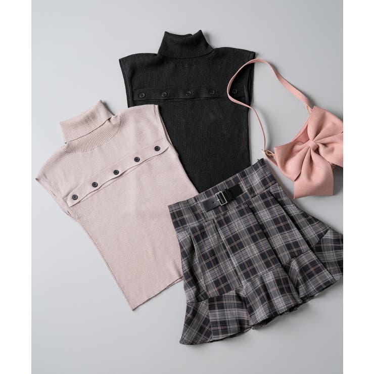 カットオフノースリーブサマーニット 量産型 地雷系 夢展望 | DearMyLove | 詳細画像20 