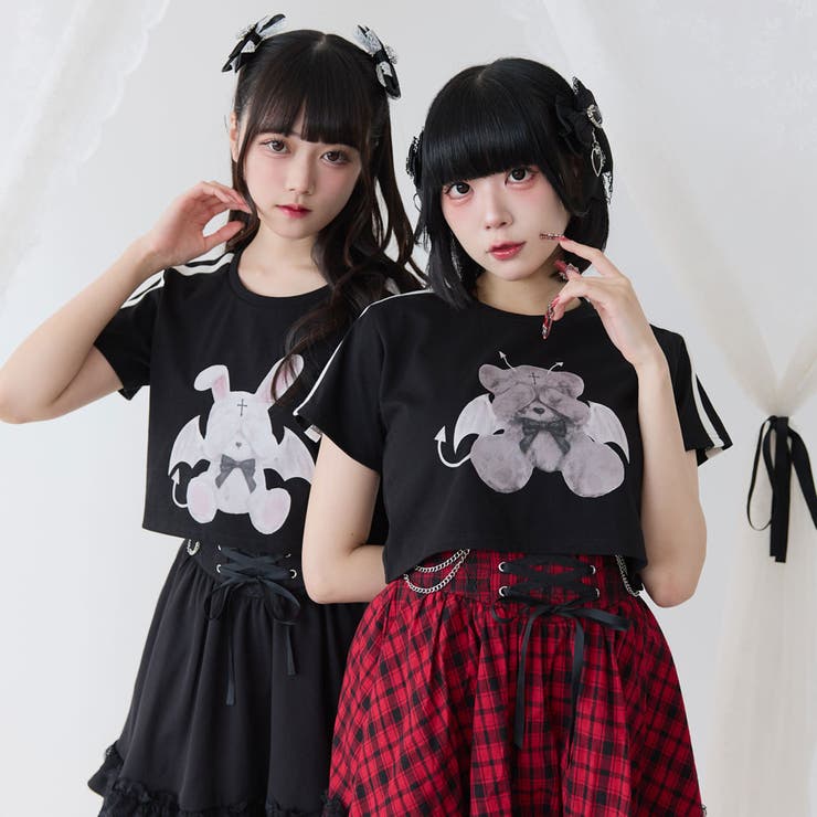 選べるプリントクロップドT 量産型 地雷系 夢展望 | DearMyLove | 詳細画像24 