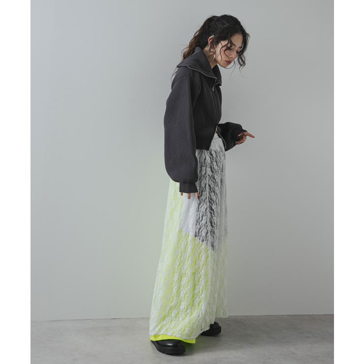 ダブルジップビッグカラーカーデニット 韓国 夢展望 | 夢展望 | 詳細画像10 