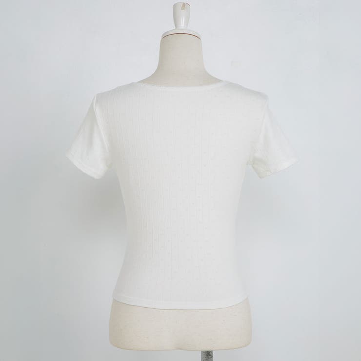 透けレースリボンハートカットソー 韓国 夢展望 | 夢展望 | 詳細画像15 