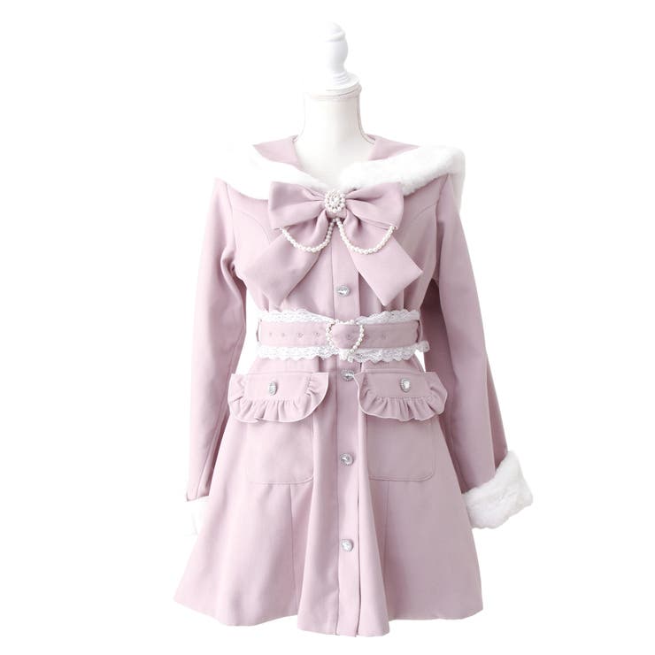 ハートバックルベルトセーラーファーコート 量産型 地雷系 夢展望 | DearMyLove | 詳細画像37 