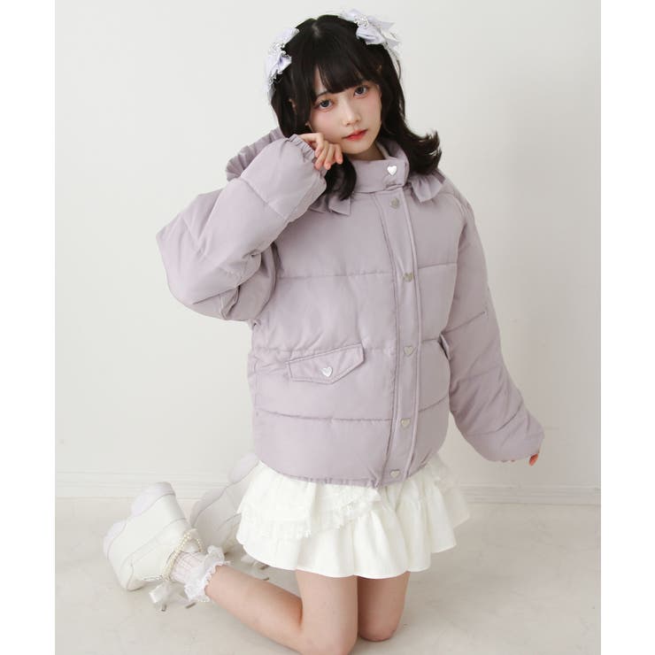 選べるデザイン中綿ハートブルゾン 量産型 地雷系 夢展望 | DearMyLove | 詳細画像19 