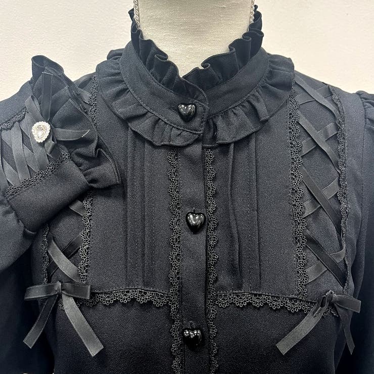 レースアップフリル襟ブラウス 量産型 地雷系 夢展望 | DearMyLove | 詳細画像35 