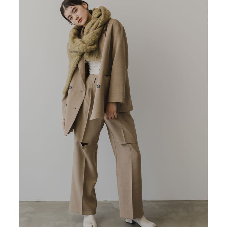 膝スリットスラックスパンツ 韓国 夢展望 | 夢展望 | 詳細画像21 