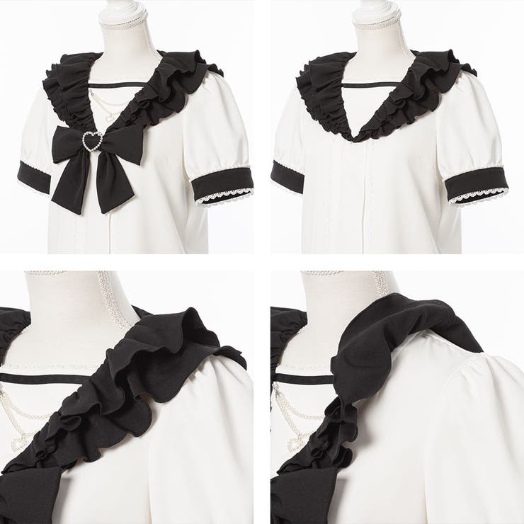 二段フリルセーラーブラウス 量産型 地雷系 夢展望 | DearMyLove | 詳細画像21 