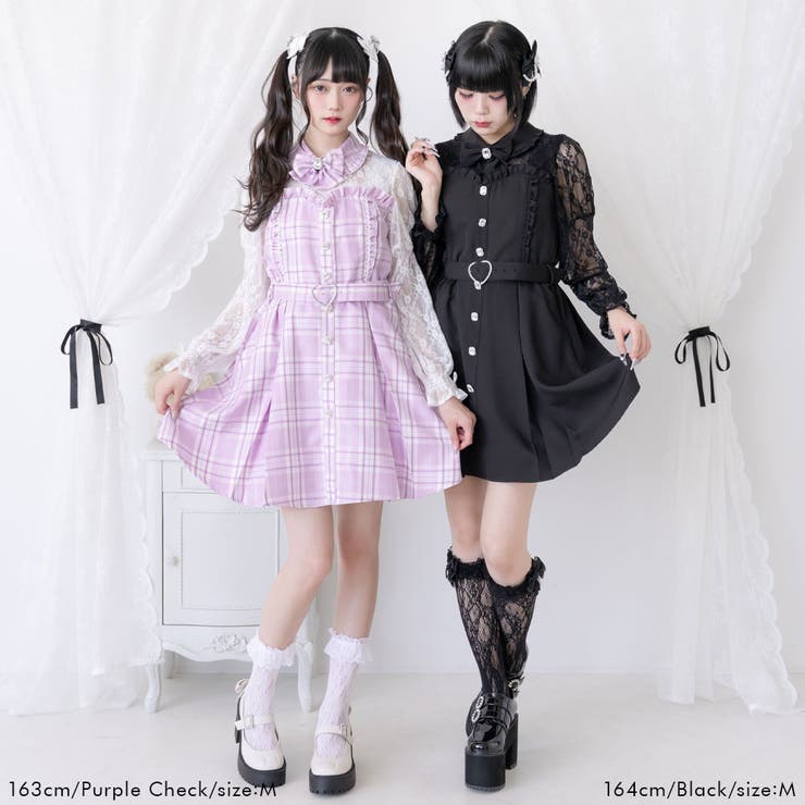 レースドッキングビスチェワンピ 量産型 地雷系 夢展望 | DearMyLove | 詳細画像7 