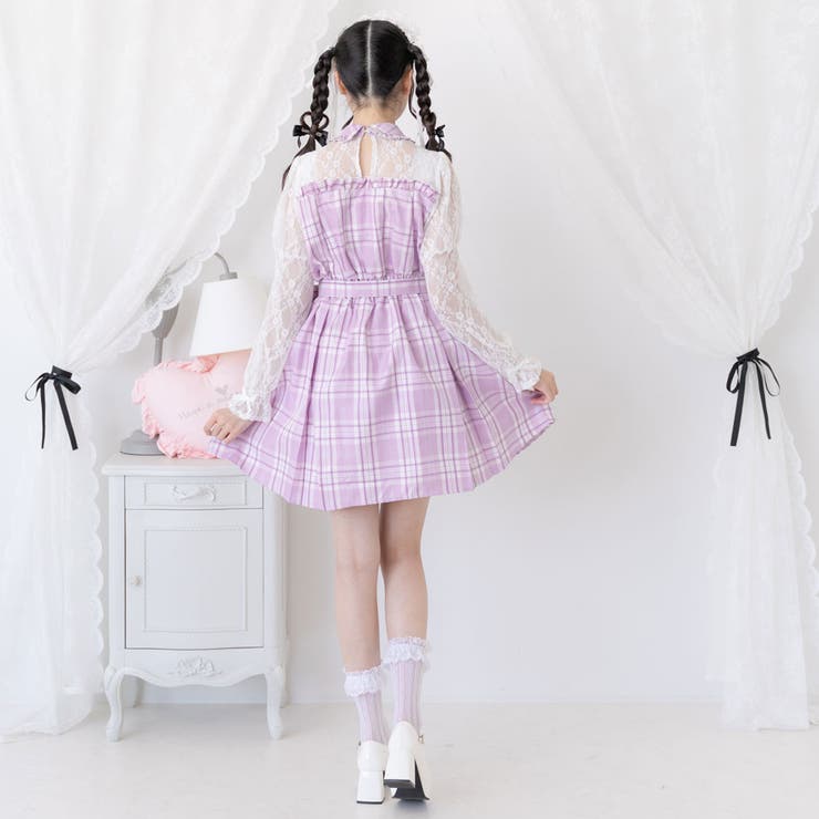 レースドッキングビスチェワンピ 量産型 地雷系 夢展望 | DearMyLove | 詳細画像14 