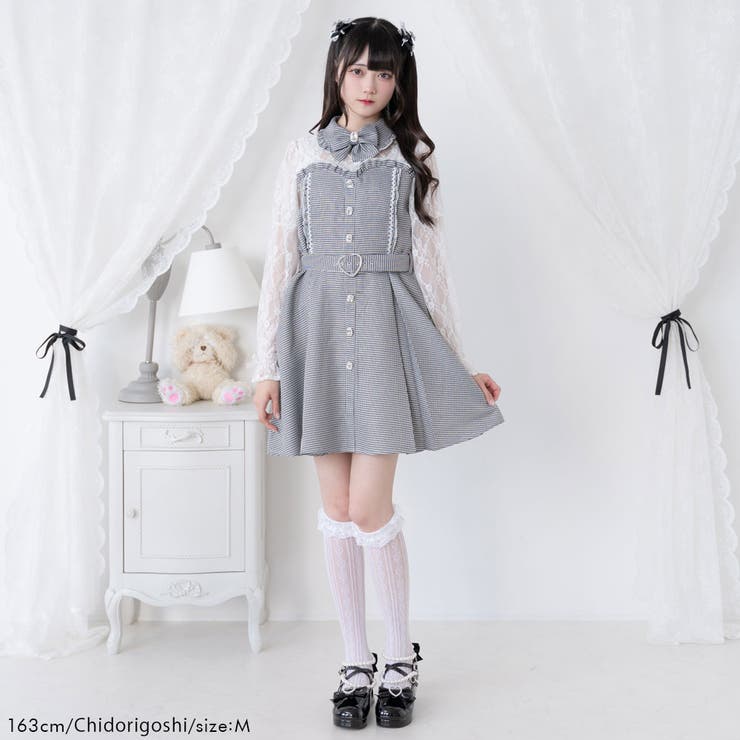 レースドッキングビスチェワンピ 量産型 地雷系 夢展望 | DearMyLove | 詳細画像18 