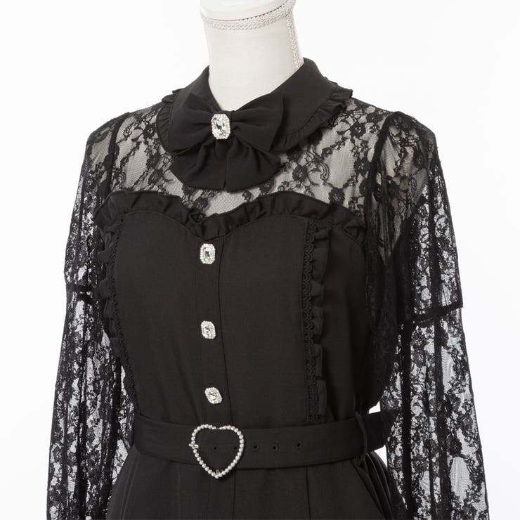 レースドッキングビスチェワンピ 量産型 地雷系 夢展望 | DearMyLove | 詳細画像30 