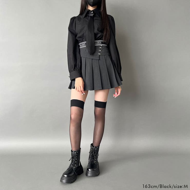 ロゴバンテージネクタイシャツ 量産型 地雷系 夢展望[品番