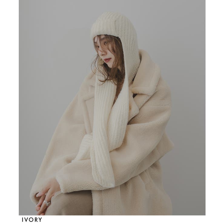 マフラーフライトニットキャップ/フライトビーニー 韓国 夢展望 | 夢展望 | 詳細画像8 