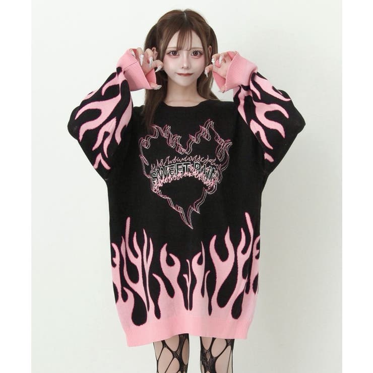 フレイムジャガードビッグニット 量産型 地雷系 夢展望 | DearMyLove | 詳細画像2 