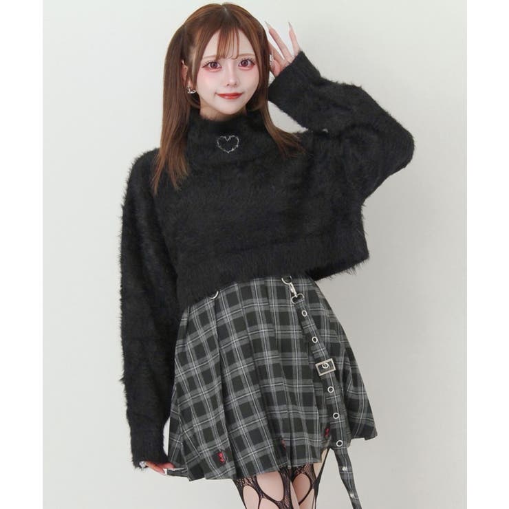 エンブロイダリープリーツスカート 量産型 地雷系 夢展望 | DearMyLove | 詳細画像12 