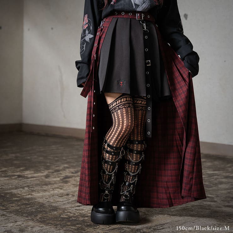 エンブロイダリープリーツスカート 量産型 地雷系 夢展望 | DearMyLove | 詳細画像14 