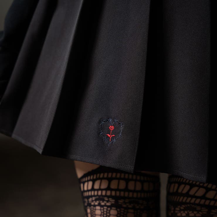 エンブロイダリープリーツスカート 量産型 地雷系 夢展望 | DearMyLove | 詳細画像16 