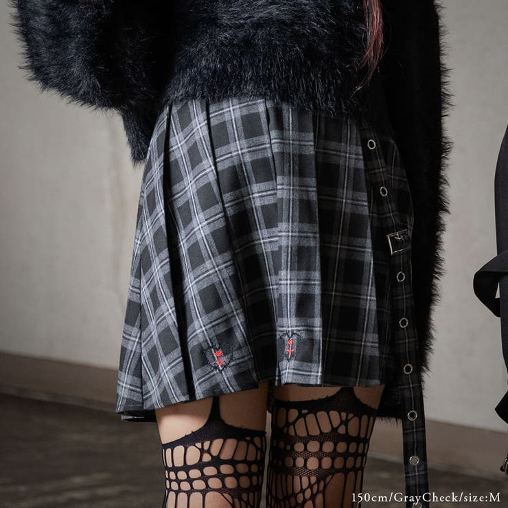 エンブロイダリープリーツスカート 量産型 地雷系 夢展望 | DearMyLove | 詳細画像17 