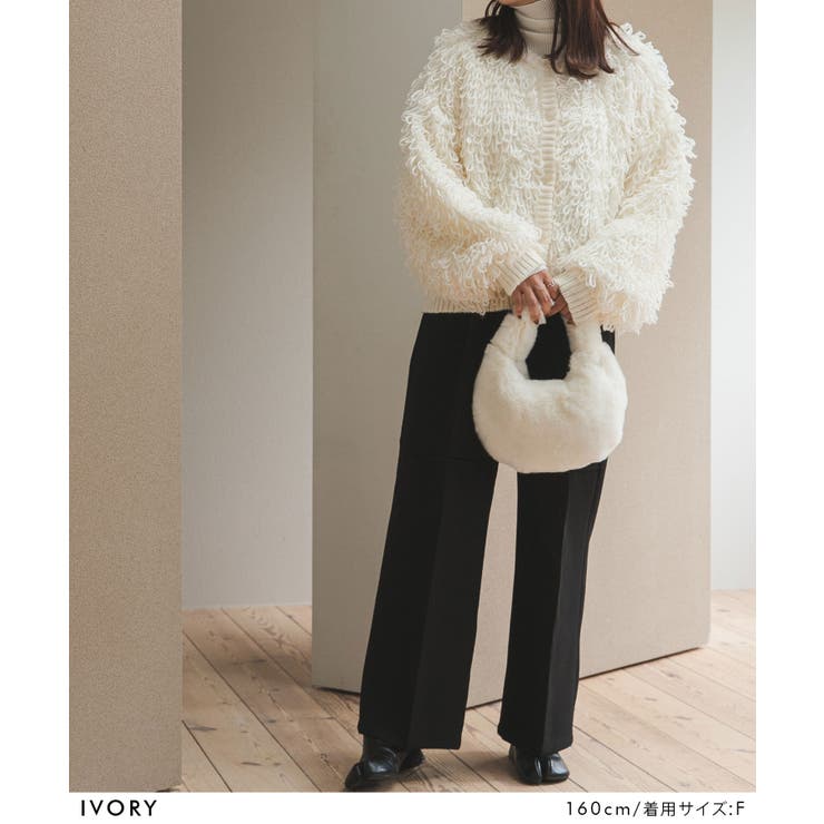 ループヤーン前後2wayカーディガン 韓国 夢展望 | 夢展望 | 詳細画像2 