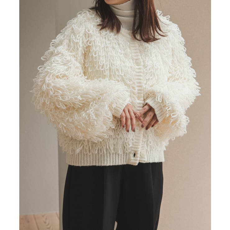 ループヤーン前後2wayカーディガン 韓国 夢展望 | 夢展望 | 詳細画像3 