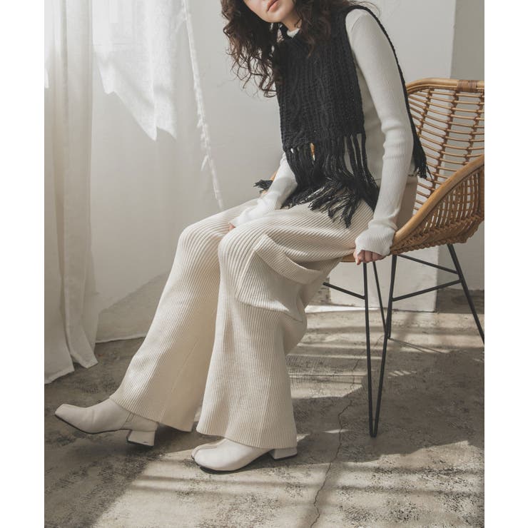 リブニットカーゴパンツ 韓国 夢展望 | 夢展望 | 詳細画像2 